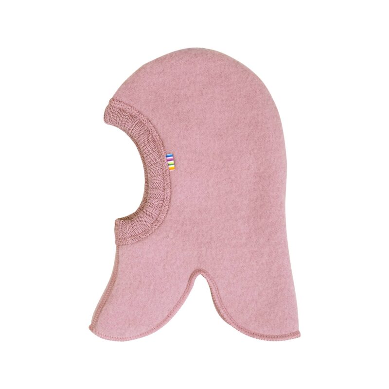 Joha elefanthue til barn. Elefanthue i rosa uldfleece.