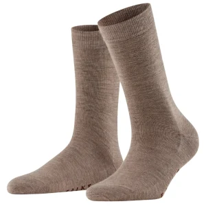 Falke Softmerino strømpe til pige eller kvinde. Strømpe i uld og bomuld. Valnød