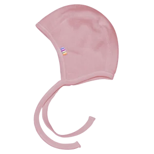 Joha hjælm til baby. Hjelm i rosa merinould